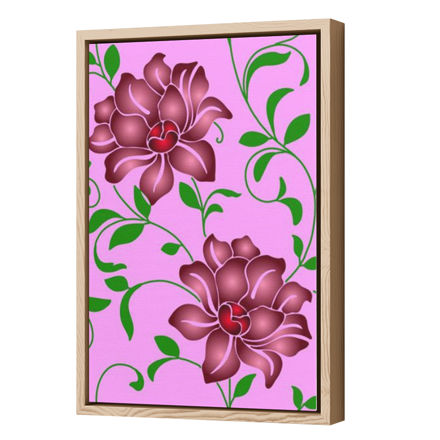 Thumbnail for Canvas - Wood Grain Floating Frame