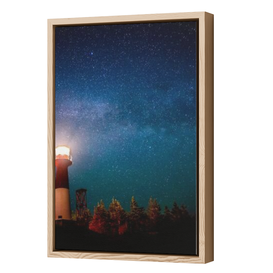 Thumbnail for Canvas - Wood Grain Floating Frame