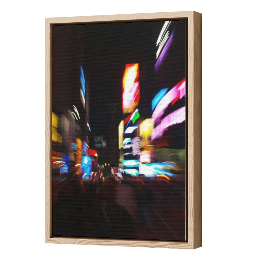 Thumbnail for Canvas - Wood Grain Floating Frame