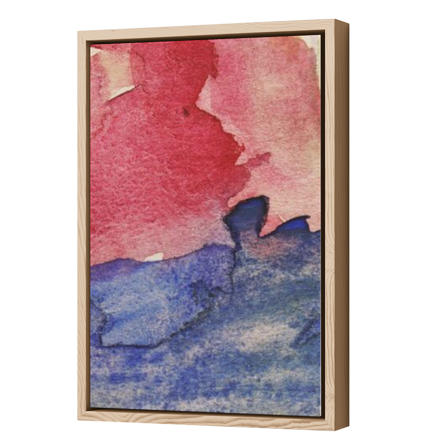 Thumbnail for Canvas - Wood Grain Floating Frame