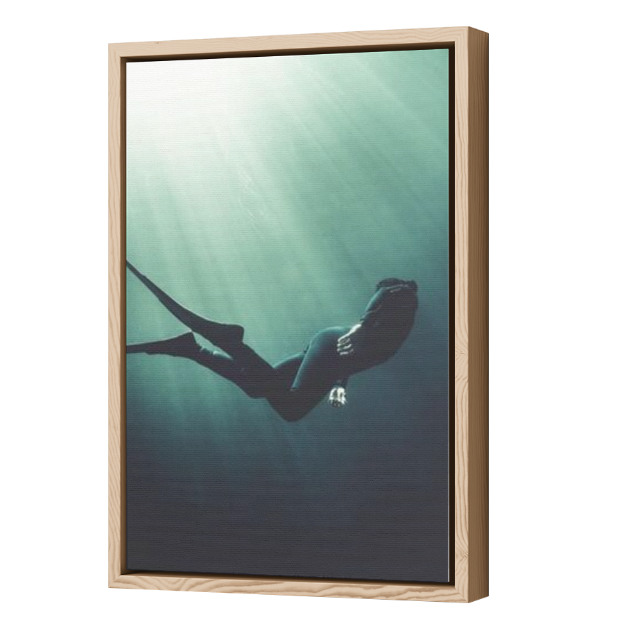 Thumbnail for Canvas - Wood Grain Floating Frame