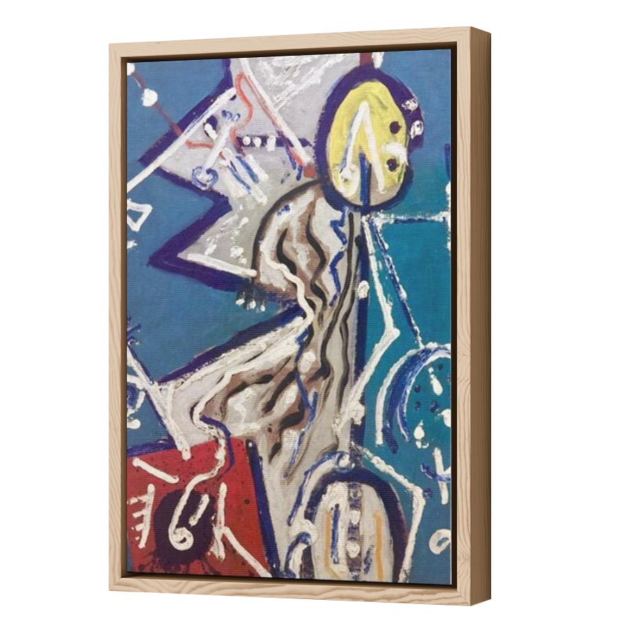 Thumbnail for Canvas - Wood Grain Floating Frame