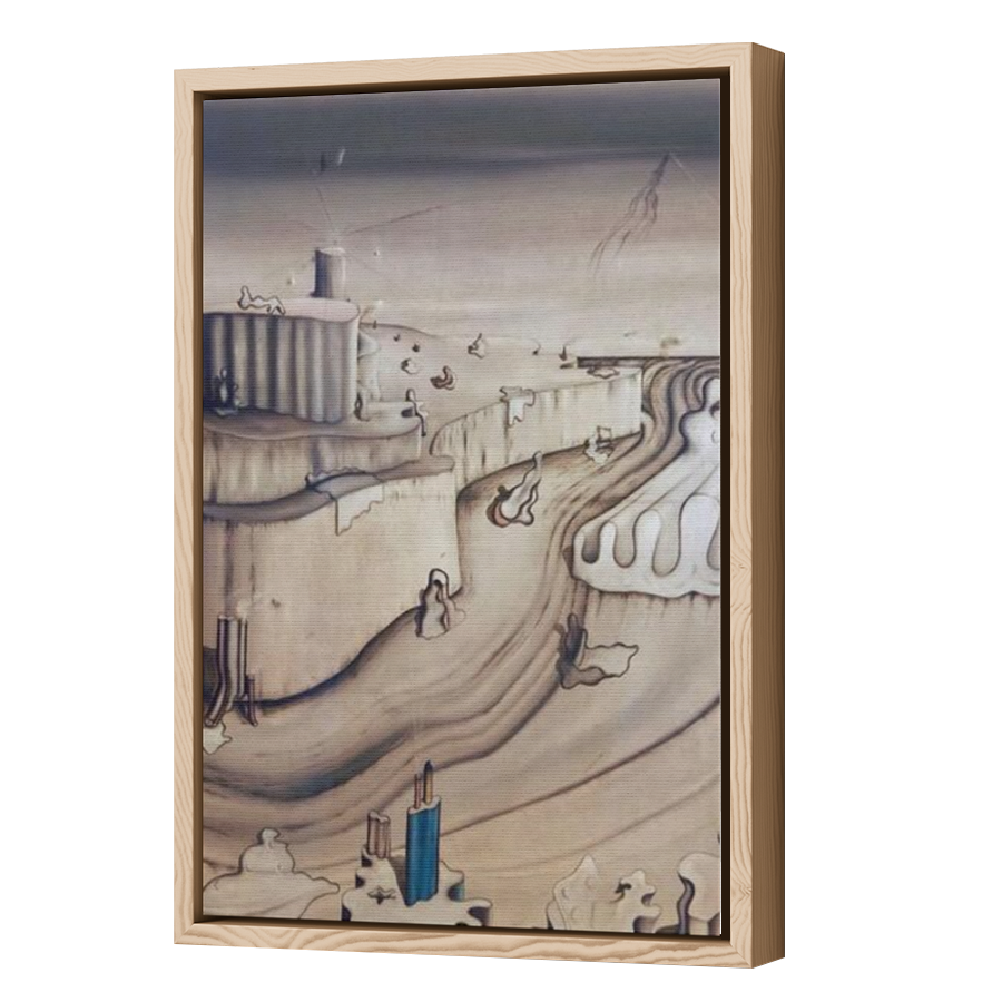 Thumbnail for Canvas - Wood Grain Floating Frame