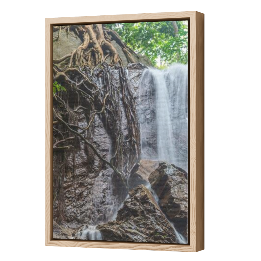 Thumbnail for Canvas - Wood Grain Floating Frame