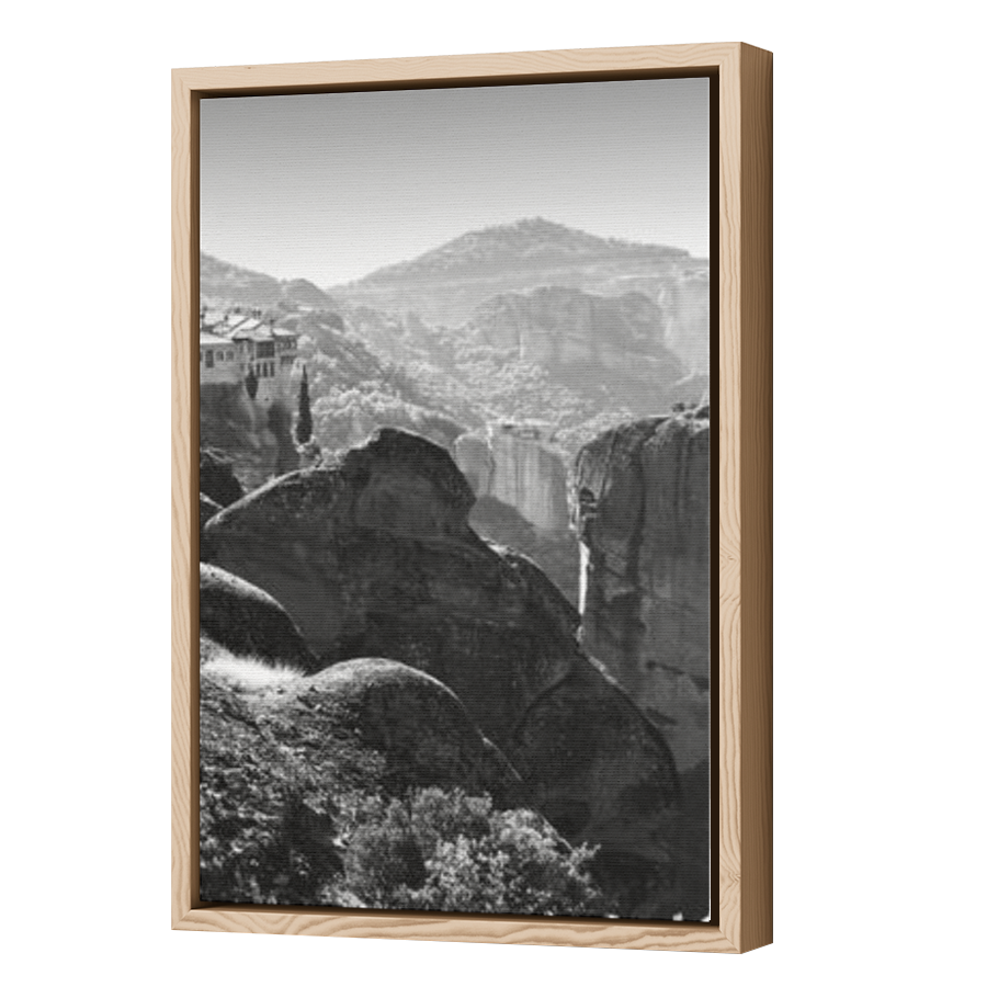 Thumbnail for Canvas - Wood Grain Floating Frame
