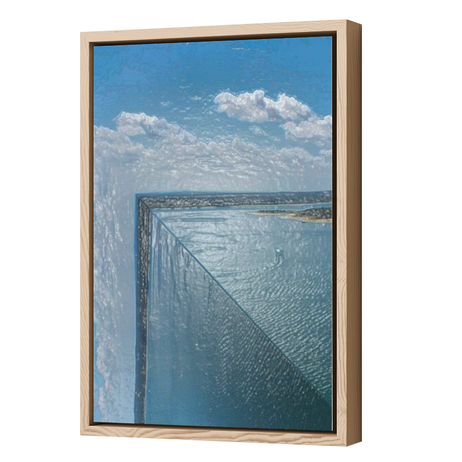 Thumbnail for Canvas - Wood Grain Floating Frame