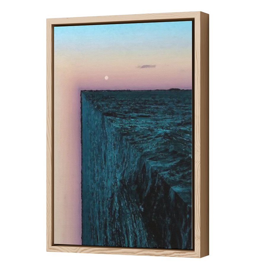 Thumbnail for Canvas - Wood Grain Floating Frame