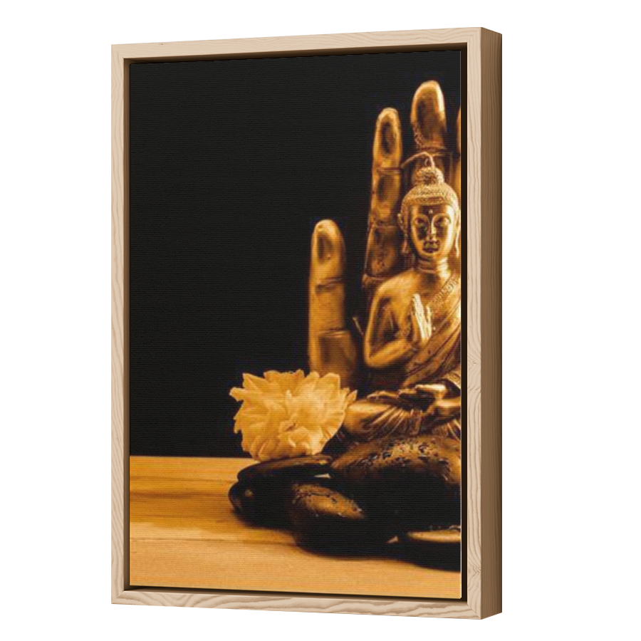 Thumbnail for Canvas - Wood Grain Floating Frame
