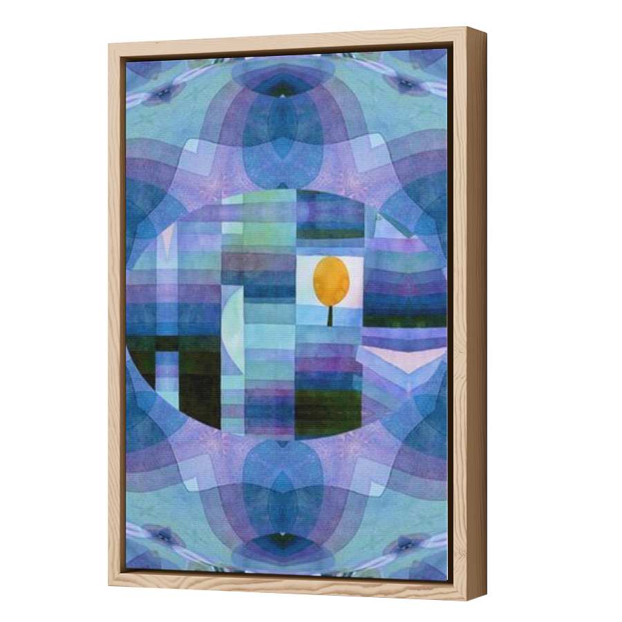 Thumbnail for Canvas - Wood Grain Floating Frame