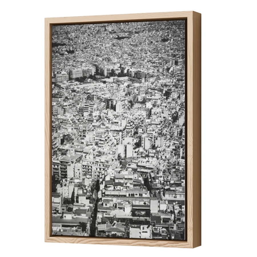 Thumbnail for Canvas - Wood Grain Floating Frame