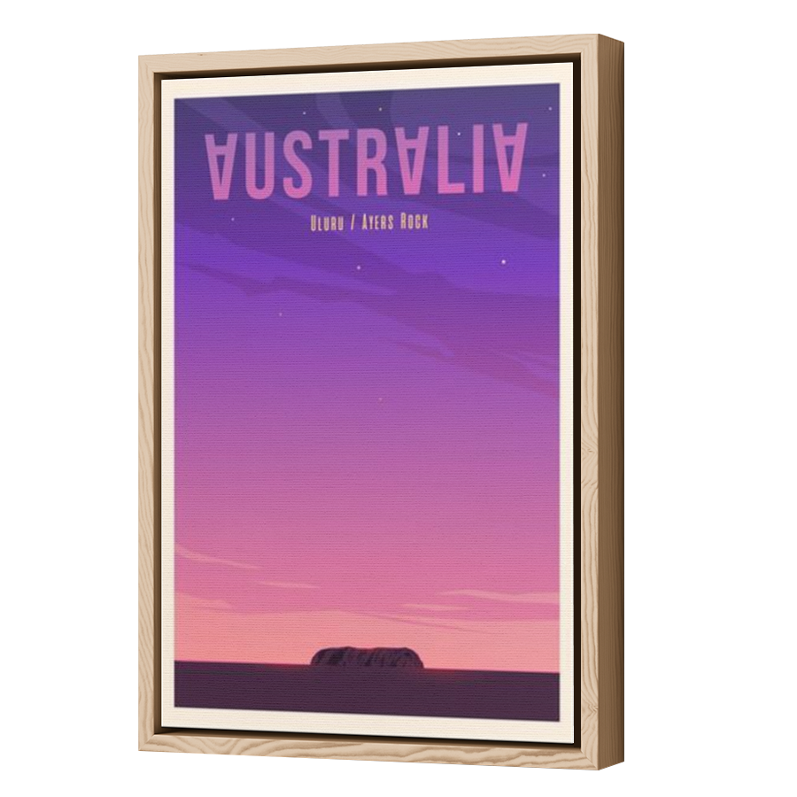 Thumbnail for Canvas - Wood Grain Floating Frame