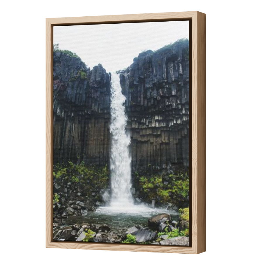 Thumbnail for Canvas - Wood Grain Floating Frame