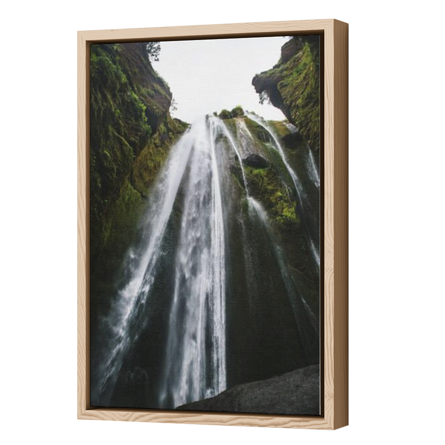 Thumbnail for Canvas - Wood Grain Floating Frame