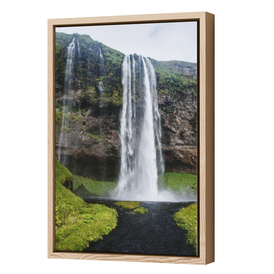 Thumbnail for Canvas - Wood Grain Floating Frame