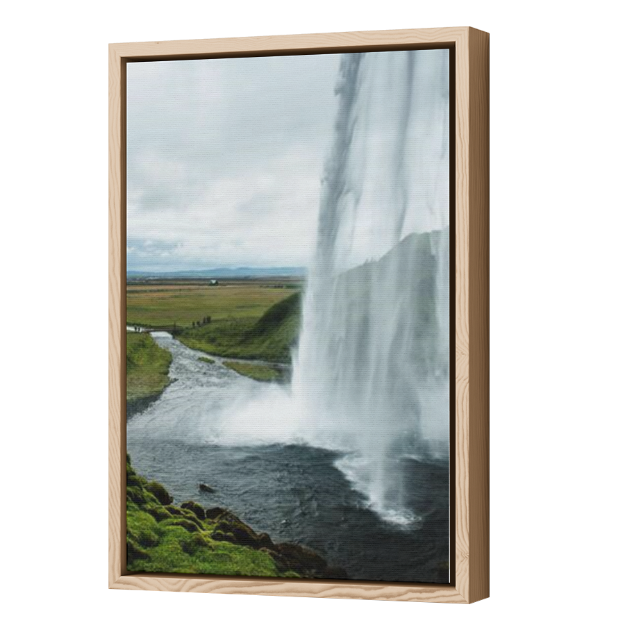 Thumbnail for Canvas - Wood Grain Floating Frame