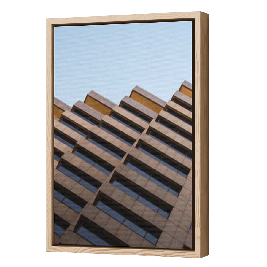 Thumbnail for Canvas - Wood Grain Floating Frame