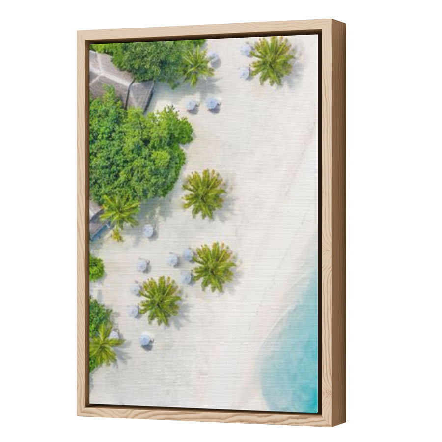 Thumbnail for Canvas - Wood Grain Floating Frame