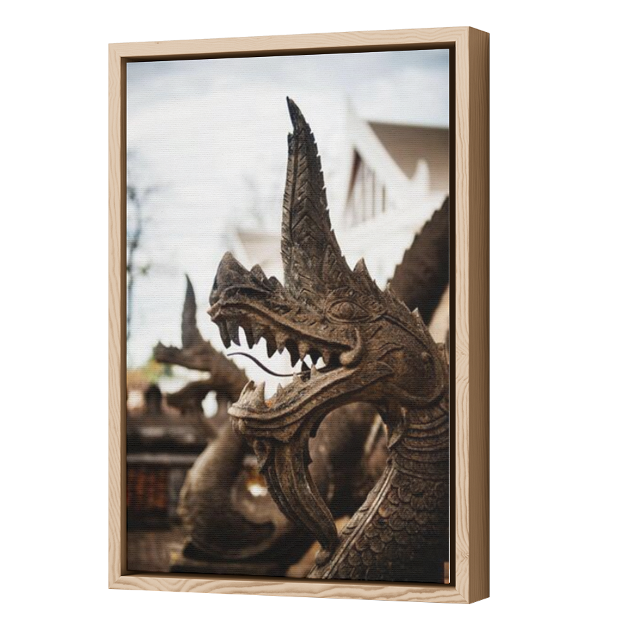Thumbnail for Canvas - Wood Grain Floating Frame