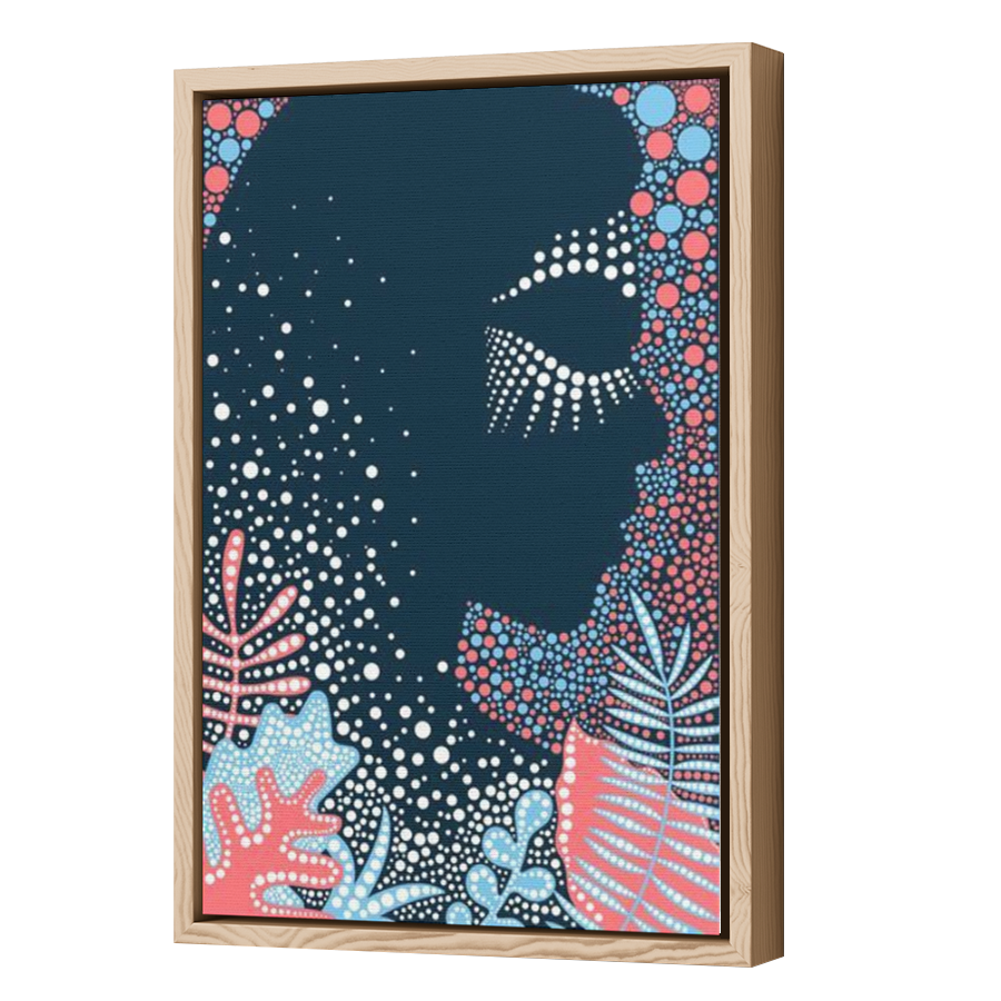 Thumbnail for Canvas - Wood Grain Floating Frame