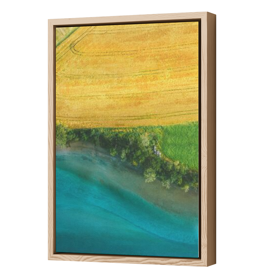 Thumbnail for Canvas - Wood Grain Floating Frame