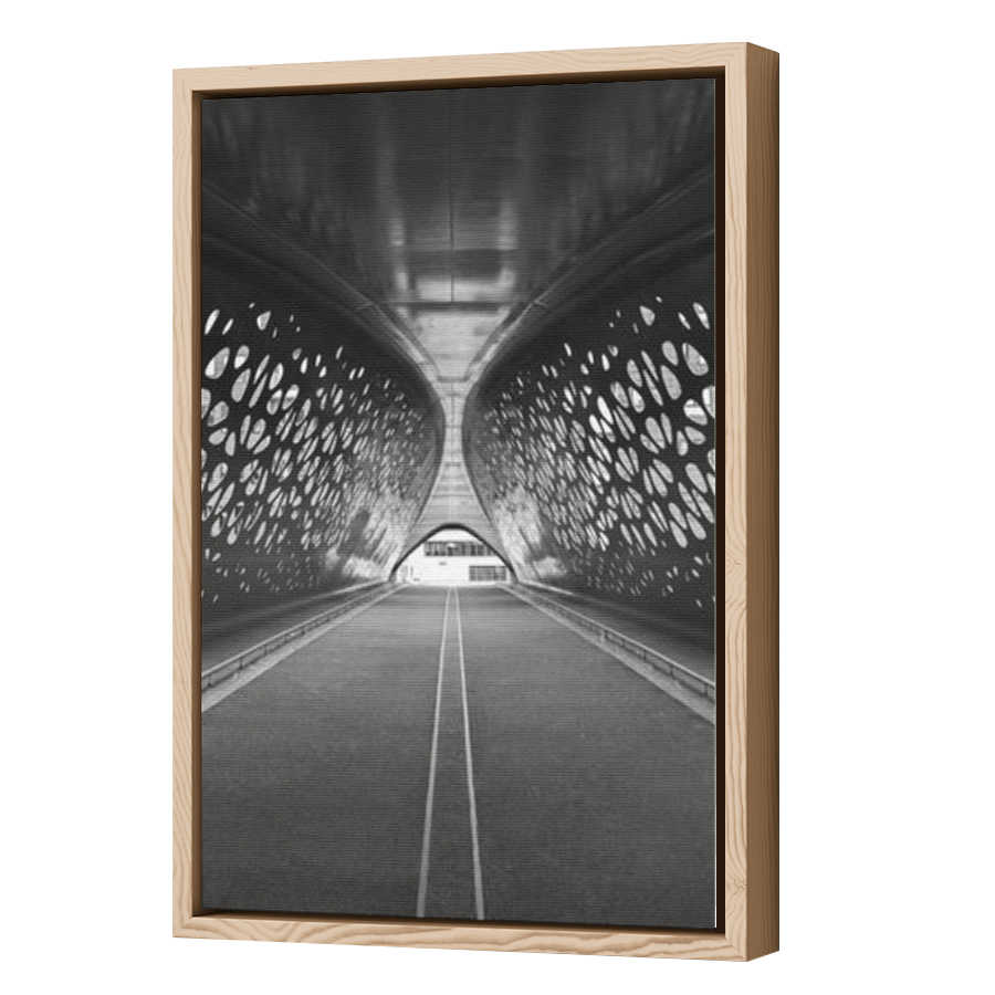 Thumbnail for Canvas - Wood Grain Floating Frame