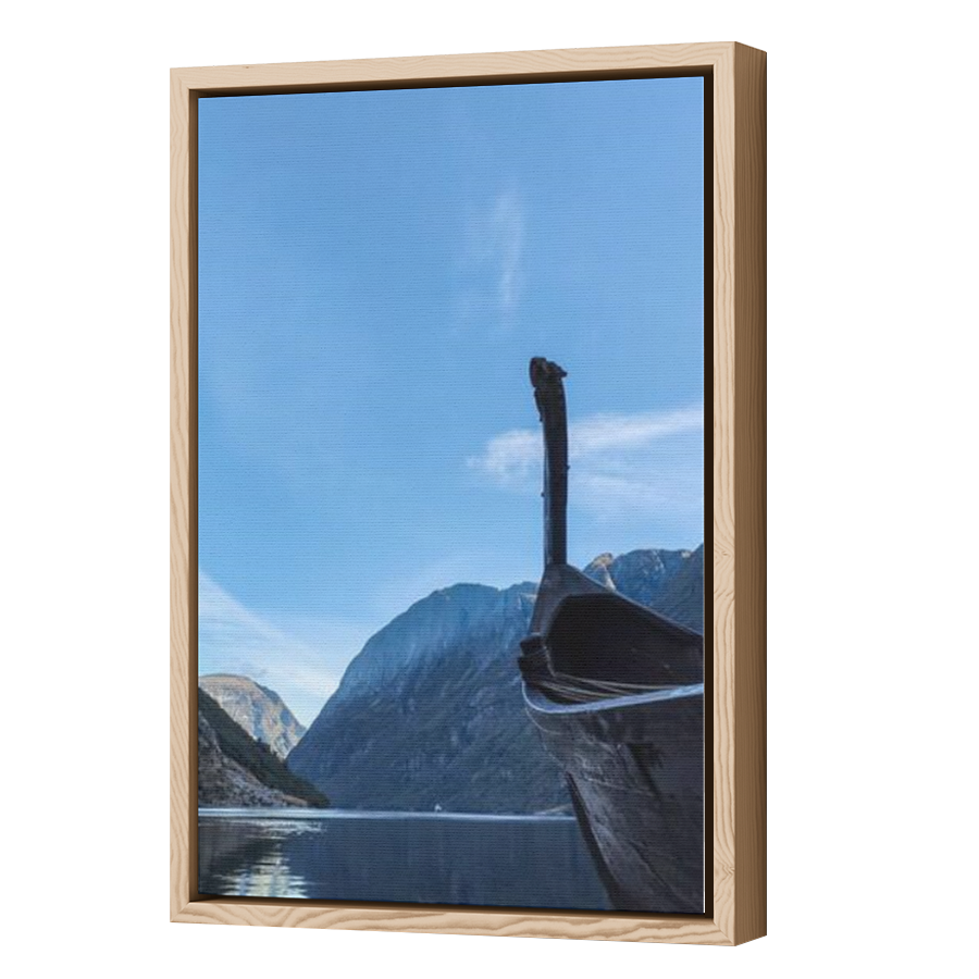 Thumbnail for Canvas - Wood Grain Floating Frame