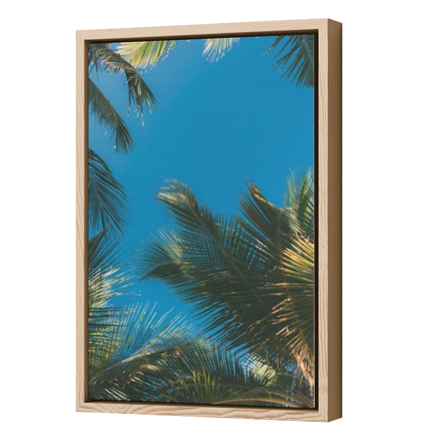 Thumbnail for Canvas - Wood Grain Floating Frame