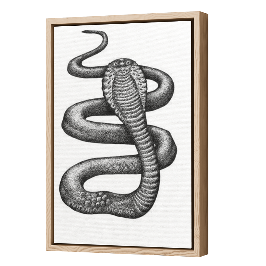 Thumbnail for Canvas - Wood Grain Floating Frame