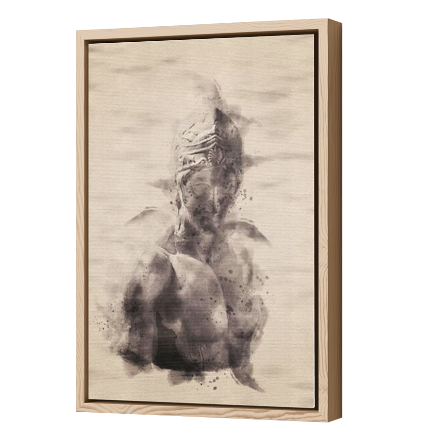 Thumbnail for Canvas - Wood Grain Floating Frame