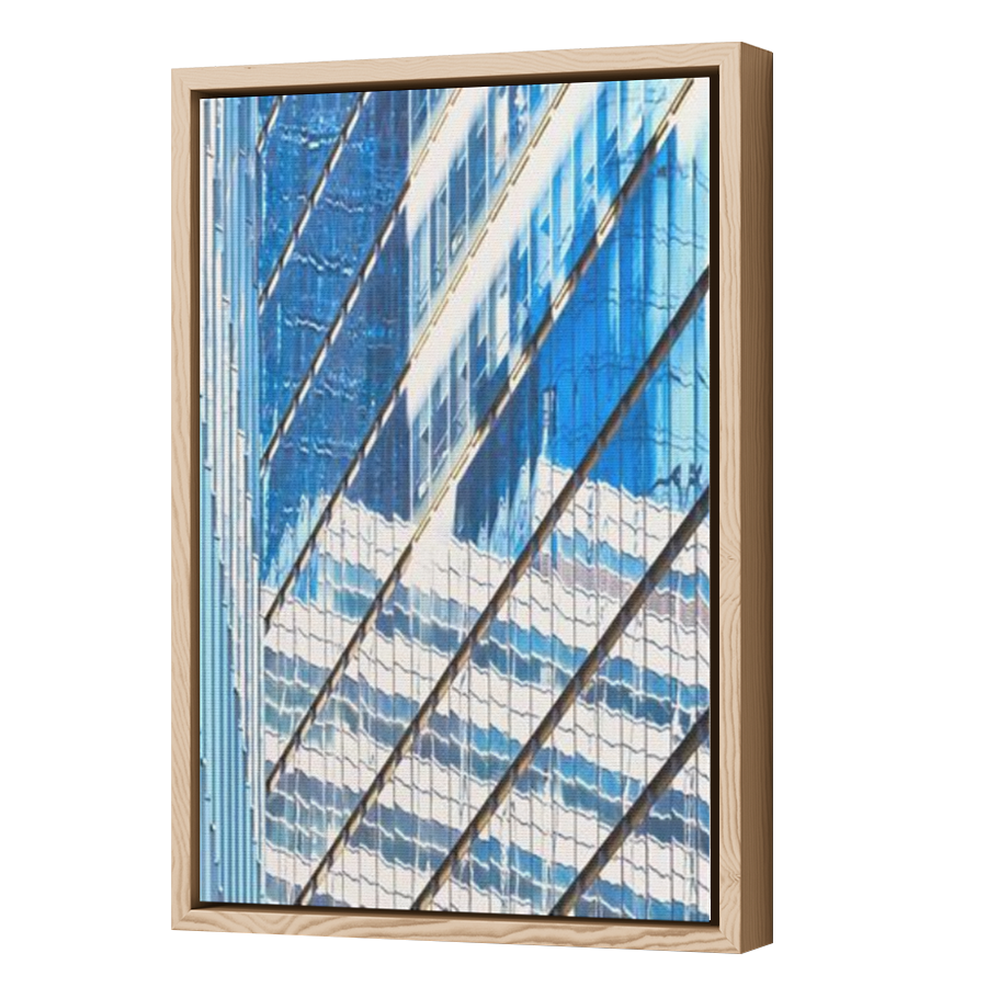 Thumbnail for Canvas - Wood Grain Floating Frame