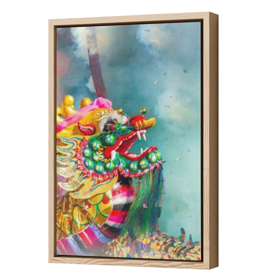 Thumbnail for Canvas - Wood Grain Floating Frame