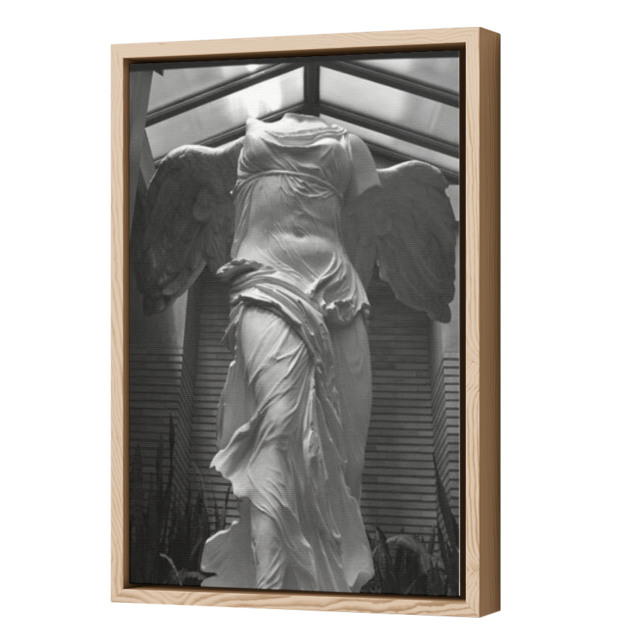 Thumbnail for Canvas - Wood Grain Floating Frame