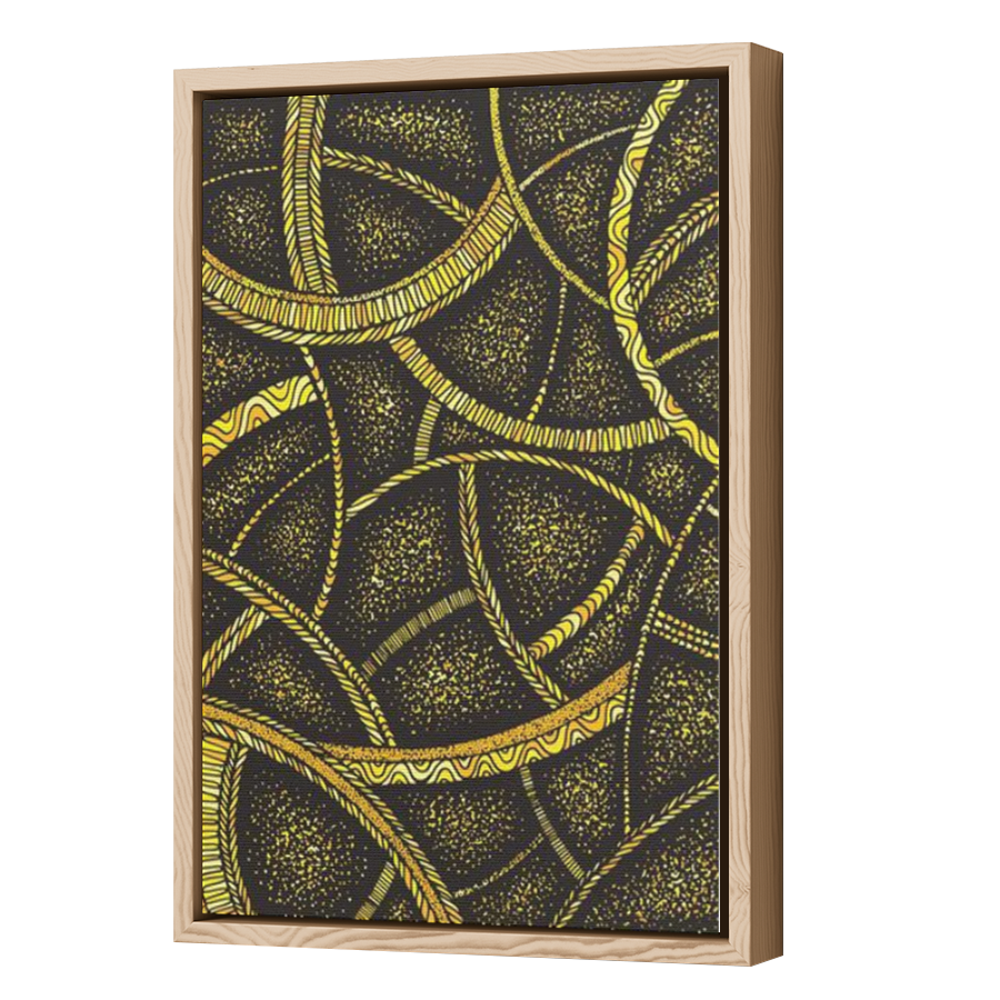 Thumbnail for Canvas - Wood Grain Floating Frame