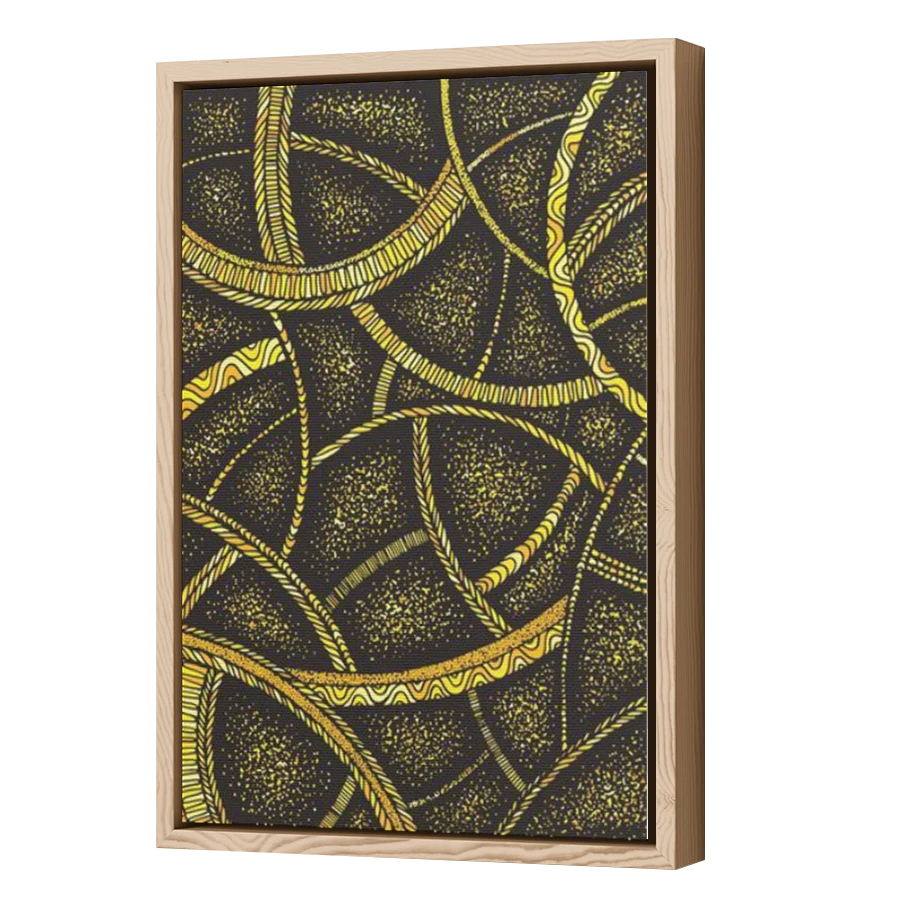 Thumbnail for Canvas - Wood Grain Floating Frame