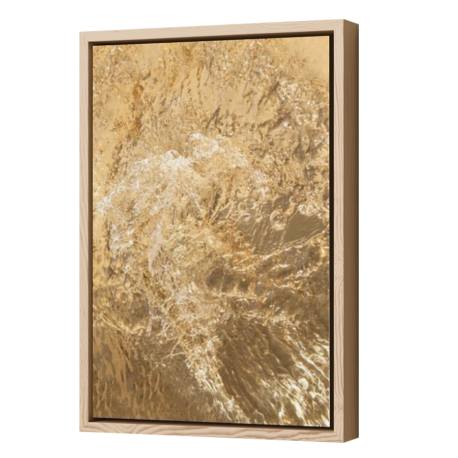 Thumbnail for Canvas - Wood Grain Floating Frame