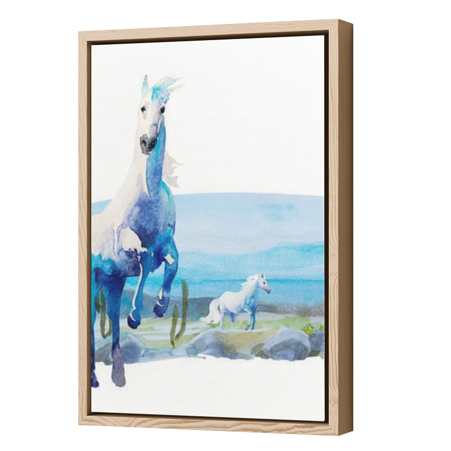 Thumbnail for Canvas - Wood Grain Floating Frame