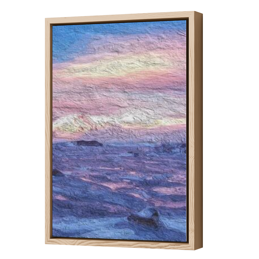 Thumbnail for Canvas - Wood Grain Floating Frame