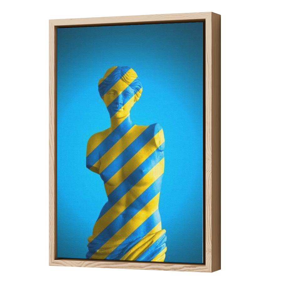 Thumbnail for Canvas - Wood Grain Floating Frame