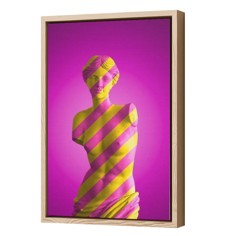 Thumbnail for Canvas - Wood Grain Floating Frame