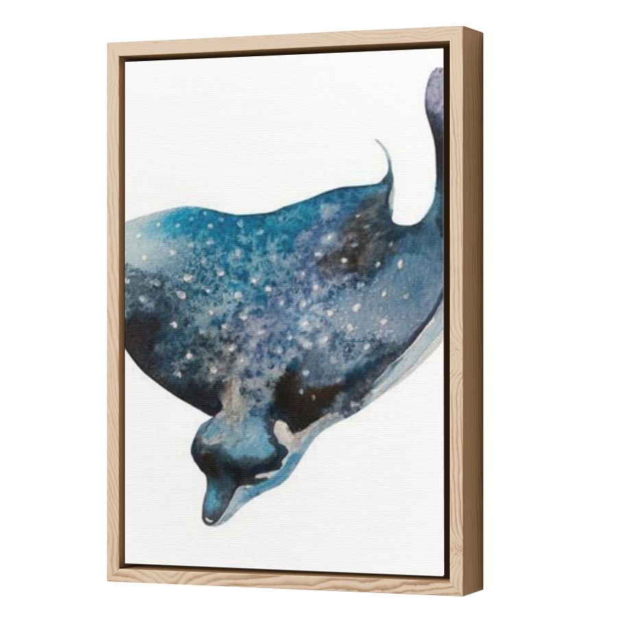 Thumbnail for Canvas - Wood Grain Floating Frame