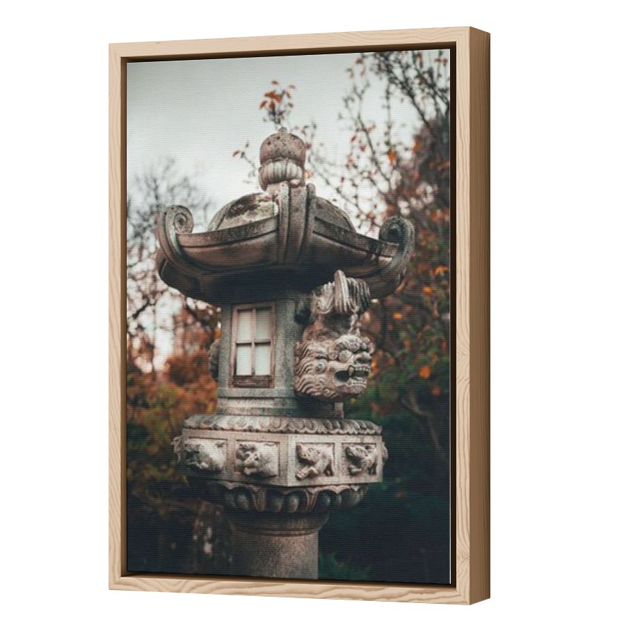 Thumbnail for Canvas - Wood Grain Floating Frame