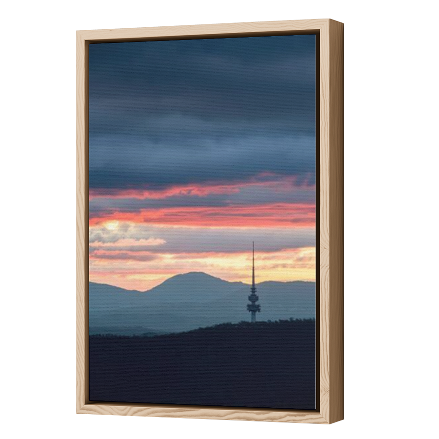 Thumbnail for Canvas - Wood Grain Floating Frame