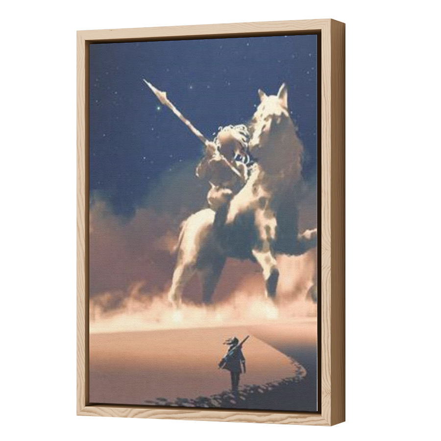 Thumbnail for Canvas - Wood Grain Floating Frame