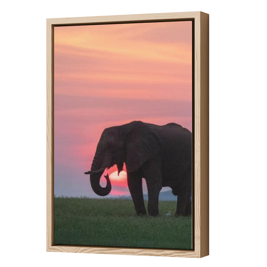 Thumbnail for Canvas - Wood Grain Floating Frame