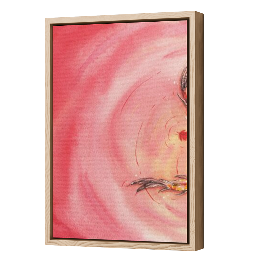 Thumbnail for Canvas - Wood Grain Floating Frame
