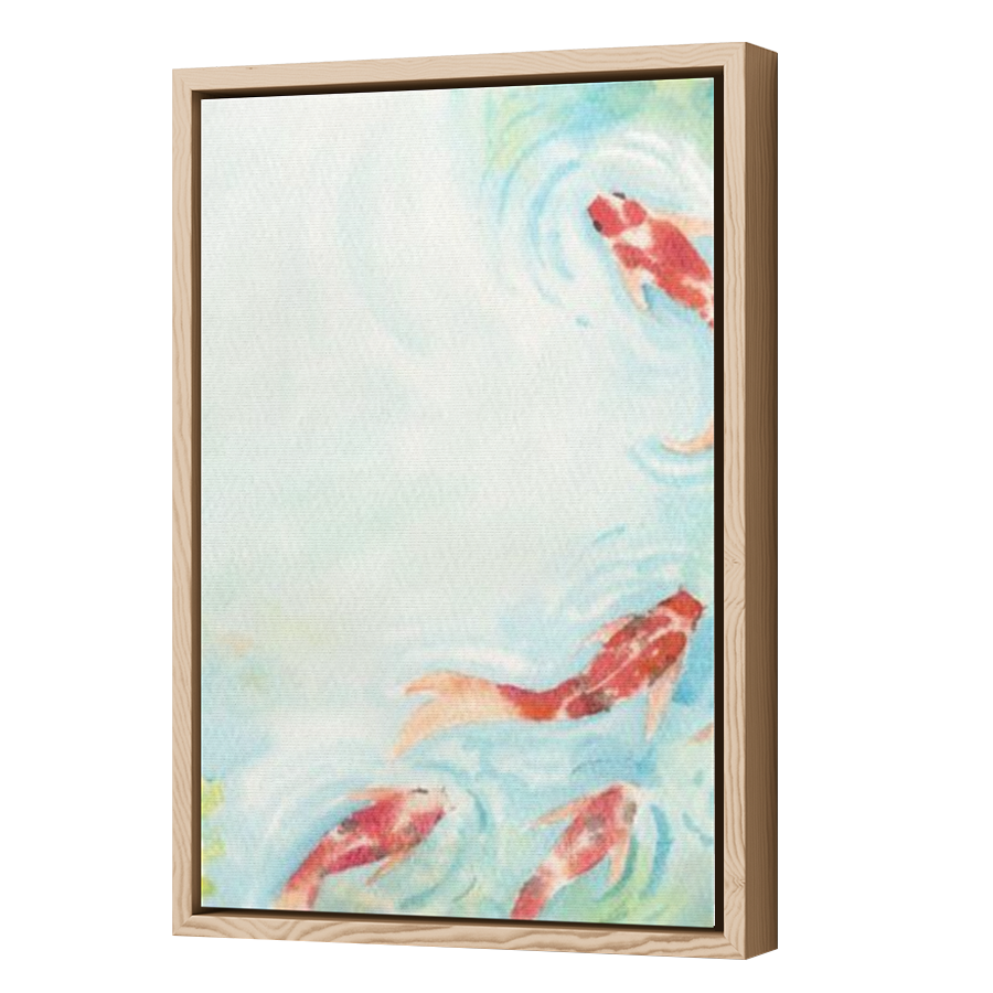 Thumbnail for Canvas - Wood Grain Floating Frame