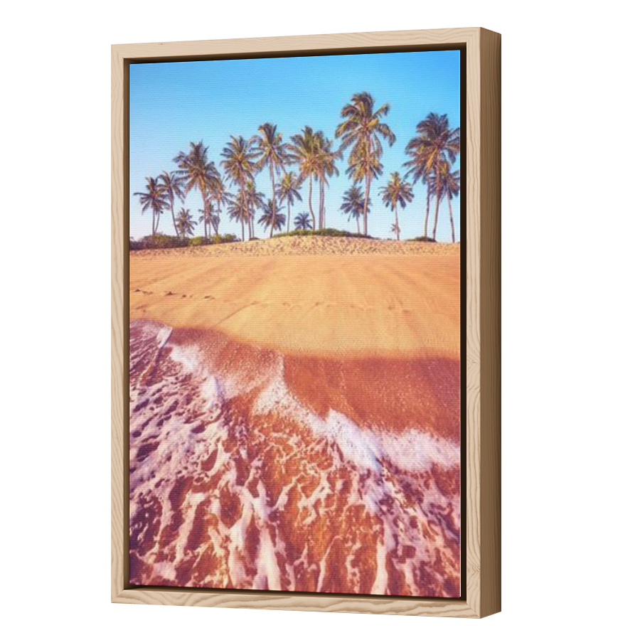 Thumbnail for Canvas - Wood Grain Floating Frame