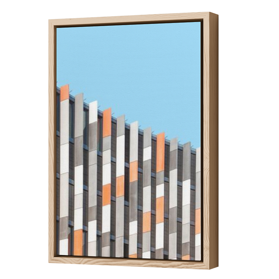 Thumbnail for Canvas - Wood Grain Floating Frame