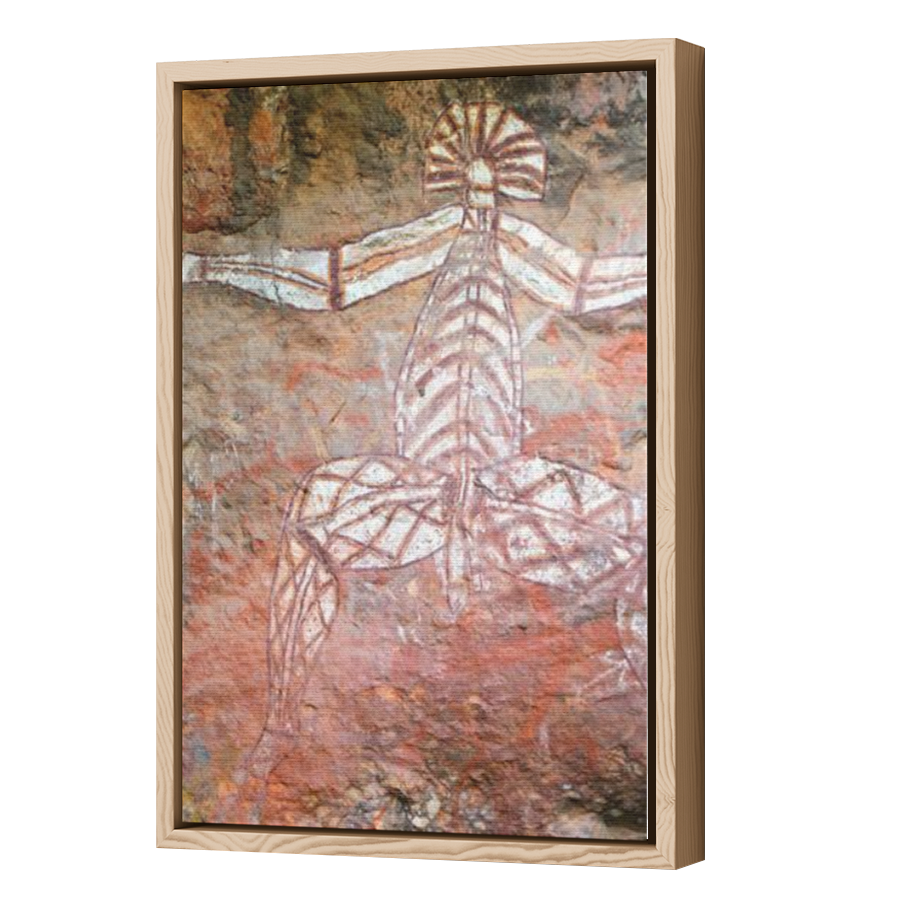 Thumbnail for Canvas - Wood Grain Floating Frame