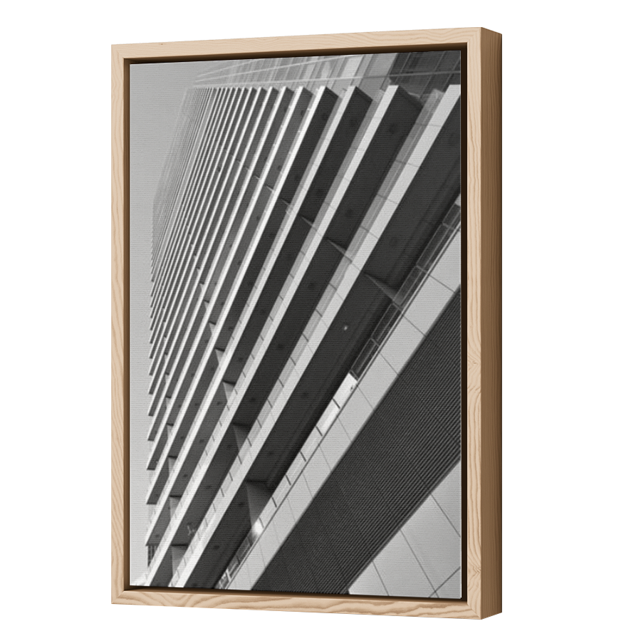 Thumbnail for Canvas - Wood Grain Floating Frame